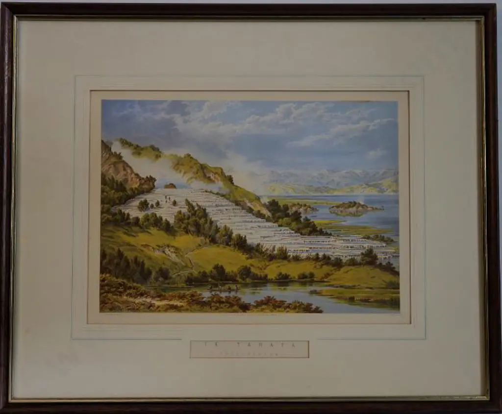 BARRAUD, Charles Decimus (1822-1897) - Te Tarata Roto Mahana (White Terraces) Image 1++