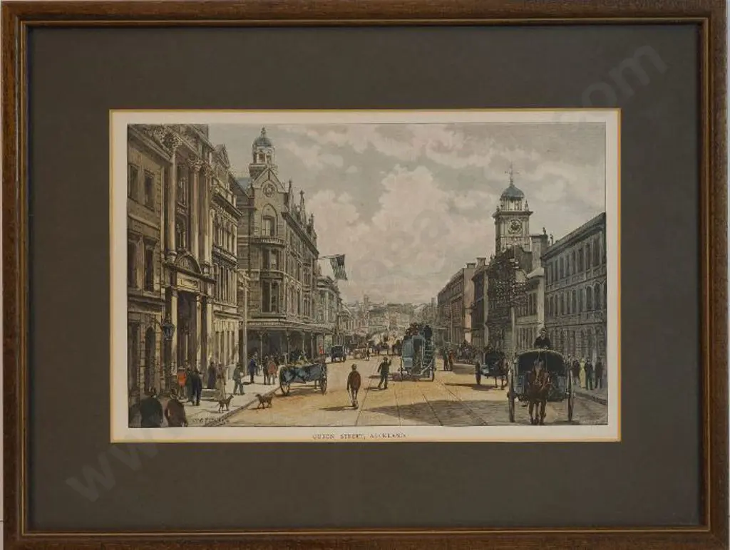 FITLER, William Crothers (1857-1915) - Queen Street Auckland - 1887 Image 1++