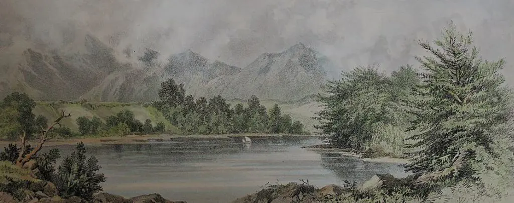 BARRAUD, Charles Decimus (1822-1897) - Wai-an (Waiau) River Image 1++
