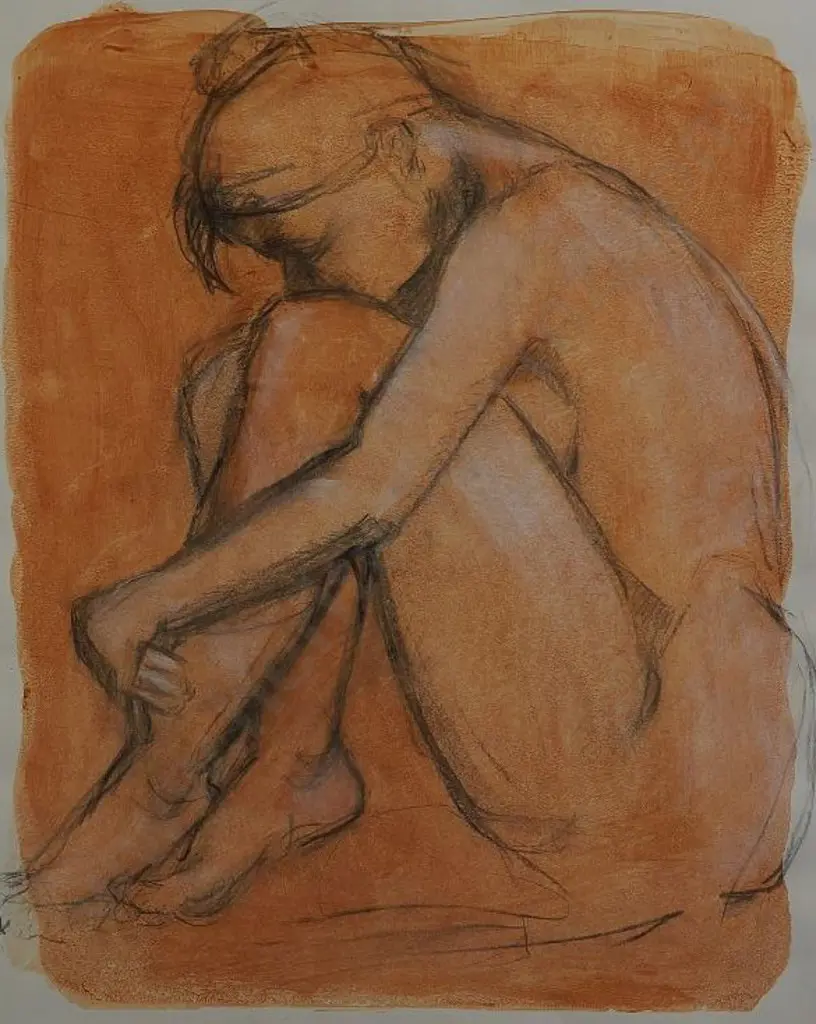 UNKNOWN Artist - Nude in Contemplation Image 1++