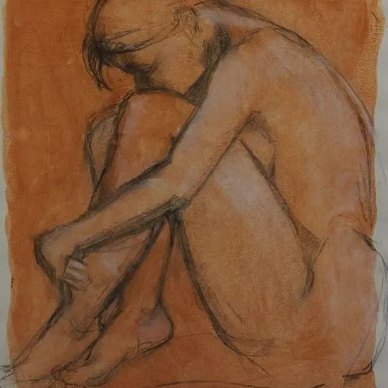 UNKNOWN Artist - Nude in Contemplation