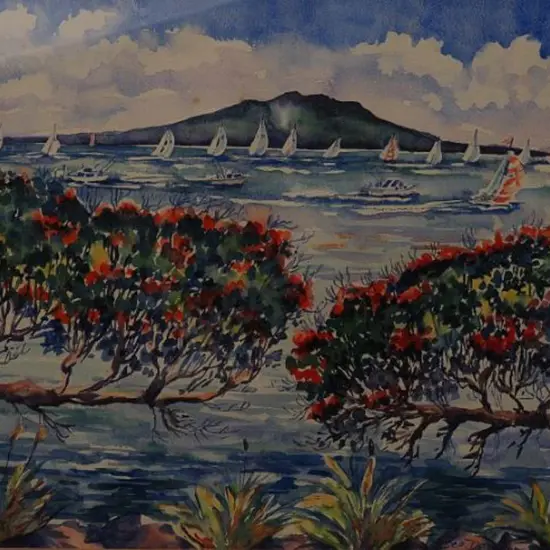 DAWSON, Beth (1990s) - Auckland Harbour & Rangitoto