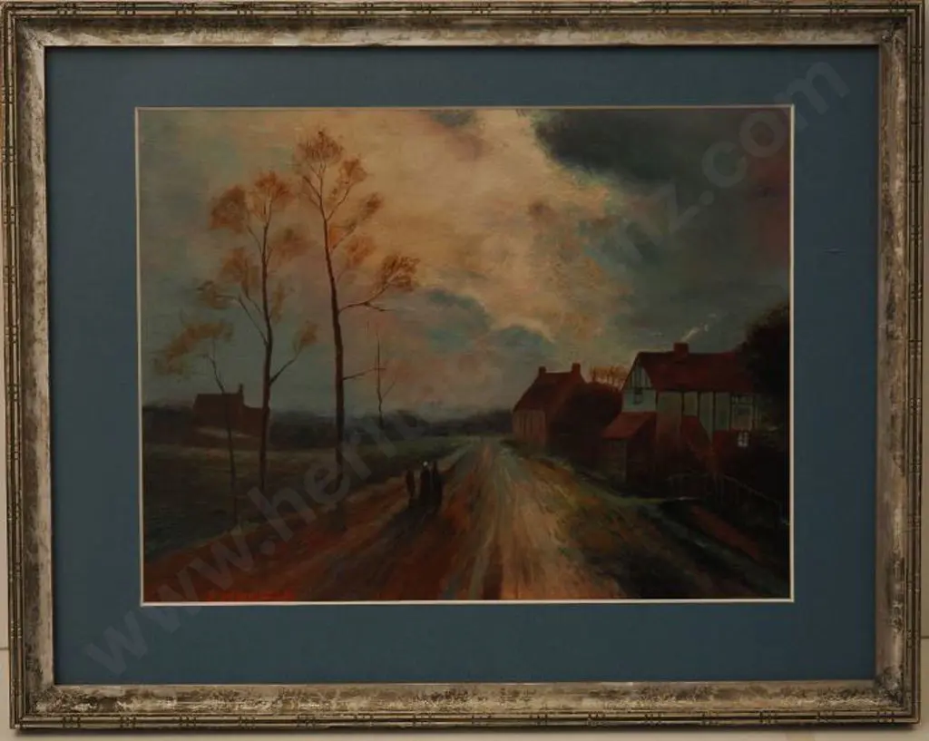 GILLESPIE, J. - Country Road with People Walking Image 1++