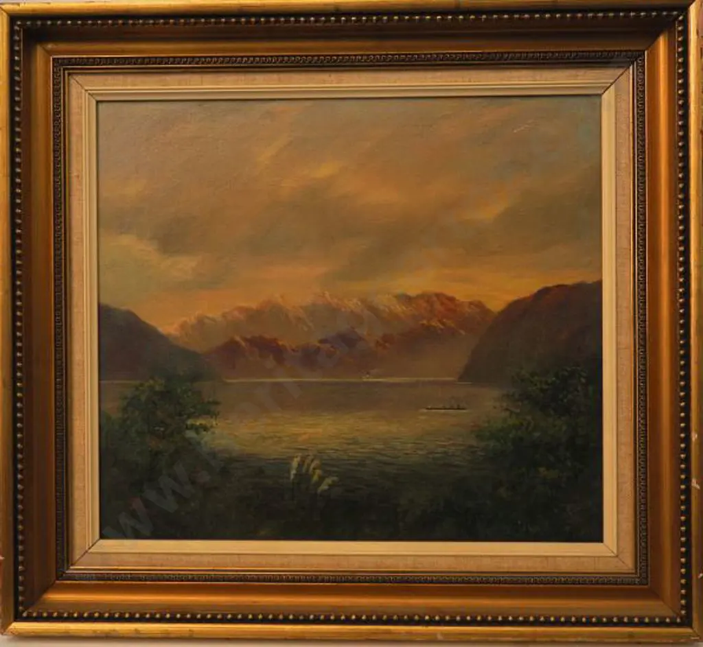 MADDEN, John McIntosh (1856-1923) - Lake Maramarua Image 1++