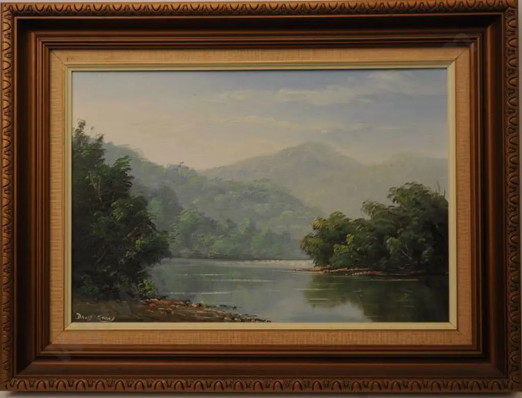 STONE, David (1970s-80s) - Rising Mist, Whanganui River Image 1++