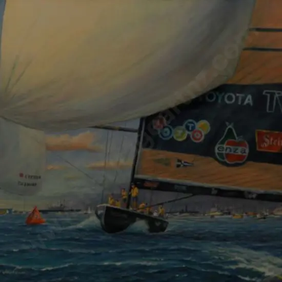 JACKSON, Gainor  W. (1926-1997) - Team New Zealand Winning the America's Cup, 1995