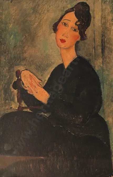 MODIGLIANI, Amedeo (1884-1920) - Portrait of Dedie (Odette Hayden), 1918 Image 1++