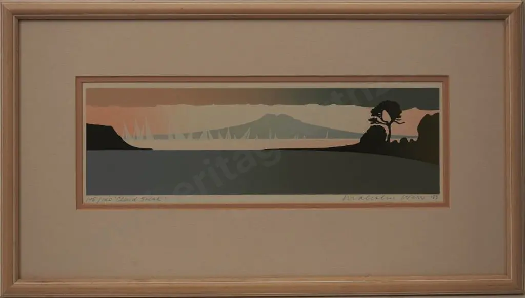 WARR, Malcolm (1939-) - Cloud Break - Rangitoto Image 1++