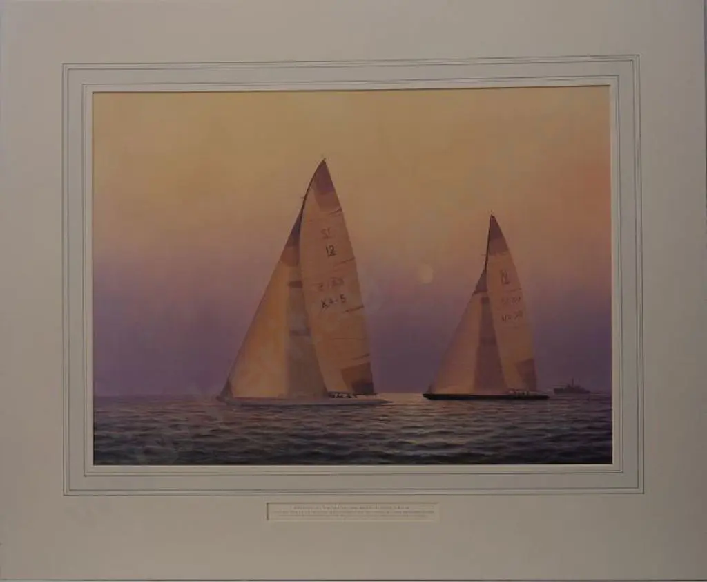 THOMPSON, Timothy (1951-) - 1980' Freedom' (New York Yacht Club) Defeats 'Australia' (Royal Perth Yacht Club) Image 1++