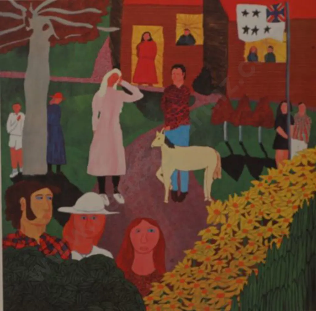 HARRIS, Jeffrey (1949-) - People in Garden Image 1++