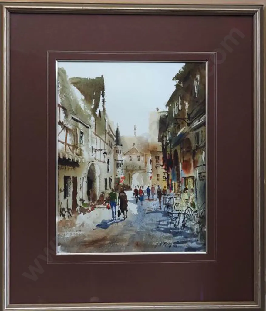 REED, J. Keith - French Village Scene, 1996 Image 1++