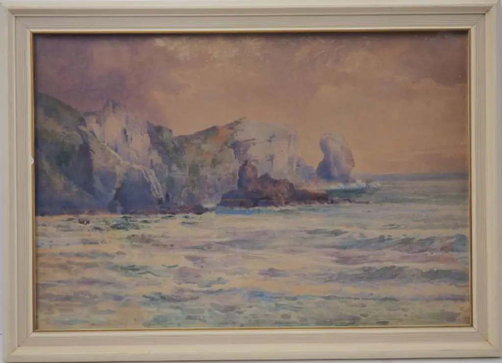 WRIGHT, Frank (1860-1923) - West Coast - Rocks & Sea Image 1++