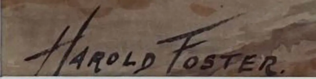 FOSTER, Harold (19th Cent.) - Country Scene with Cottages & Chickens Image 1++