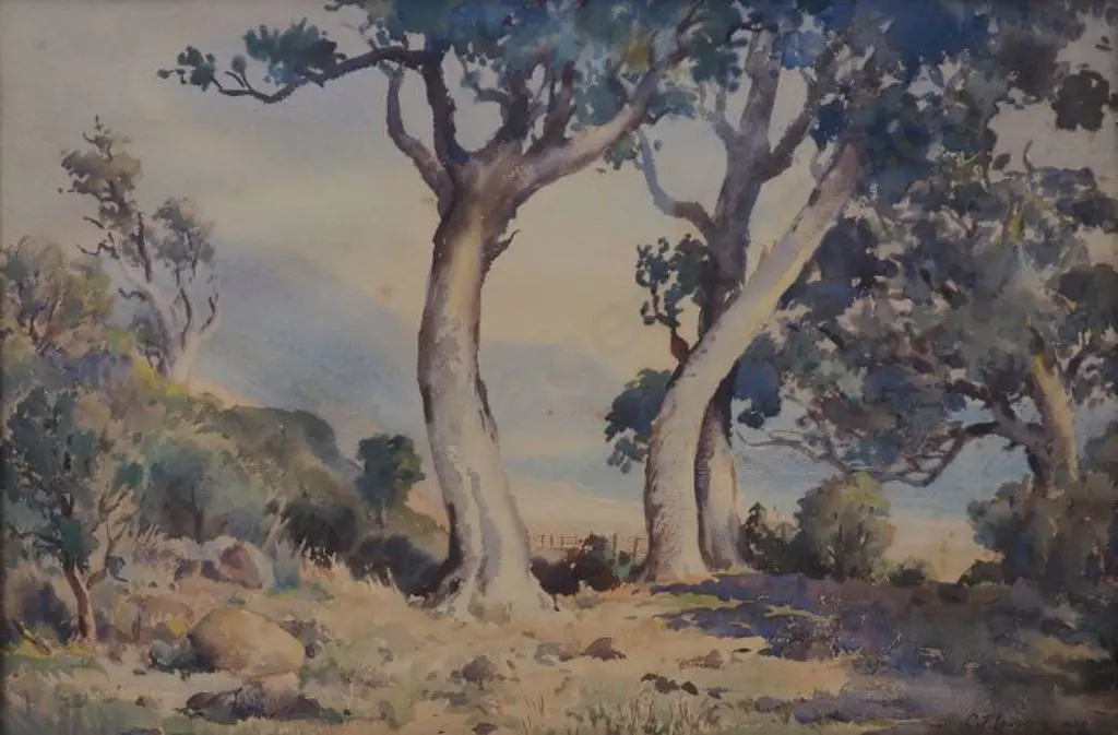 LAUGESEN, Carl Thorwald (1900-1987) - Wooded Landscape, 1968 Image 1++