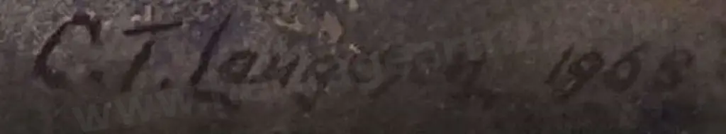 LAUGESEN, Carl Thorwald (1900-1987) - Wooded Landscape, 1968 Image 1++