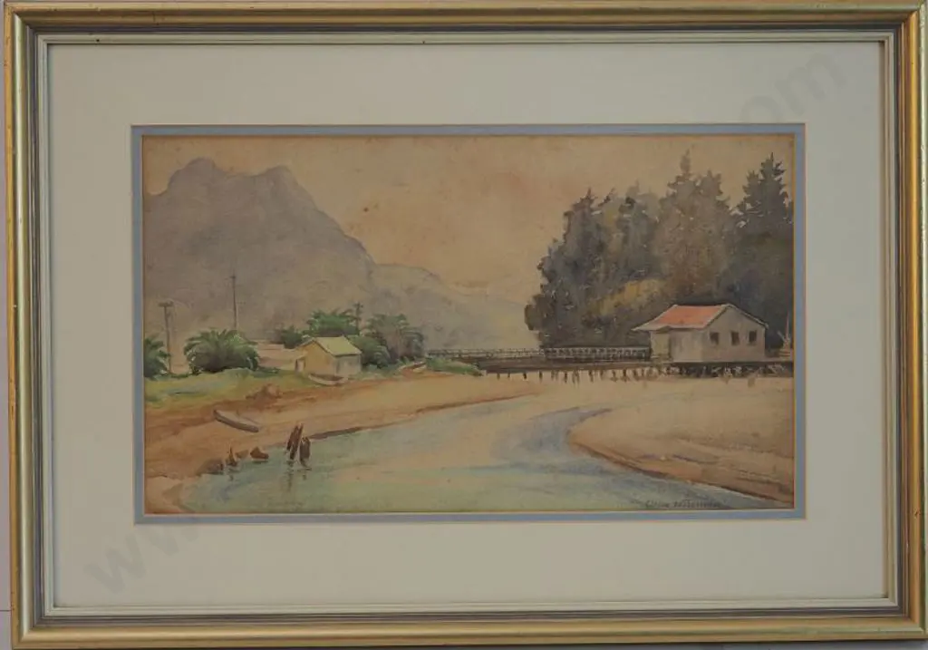 WISEMAN, Hilda (1894-1984) - Entrance to Whitianga Harbour Image 1++