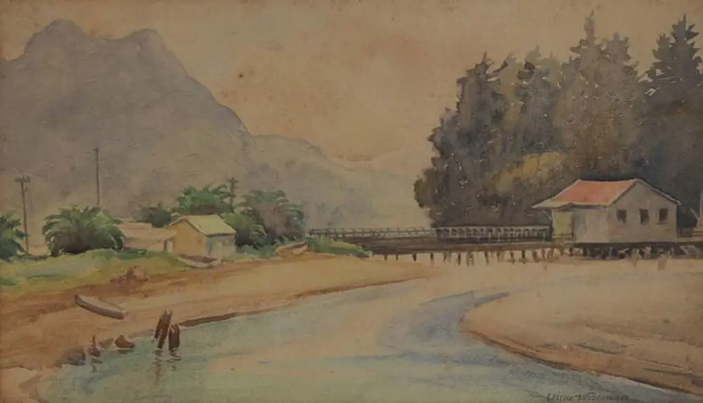 WISEMAN, Hilda (1894-1984) - Entrance to Whitianga Harbour Image 1++