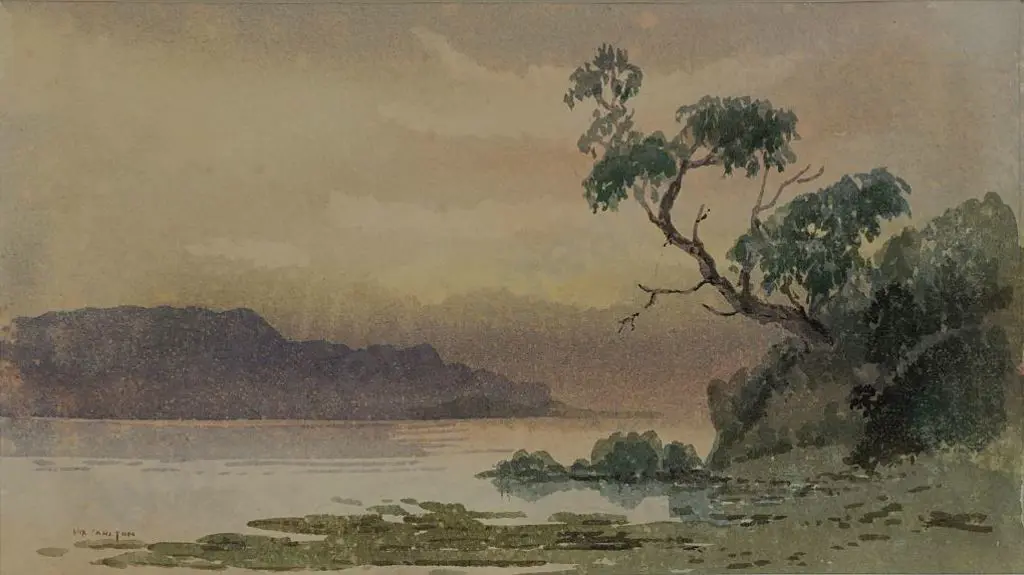 CARLTON, Rix (1890-1962) - Bay with Tree Image 1++
