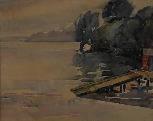 GILBERT, May (1901-1977) - Manukau Harbour Image 1++