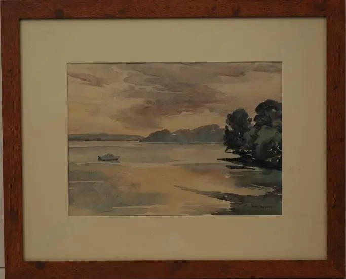 GILBERT, May (1901-1977) - Auckland Harbour Image 1++