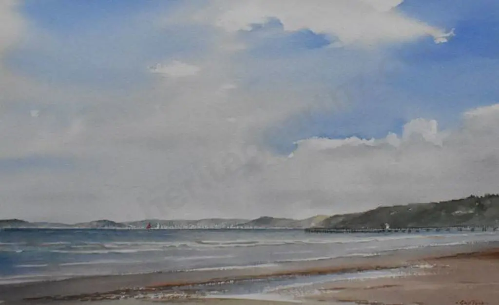 TODD, Guy (Late 20th Cent.) - Breezy Morning, Wellington Harbour Image 1++