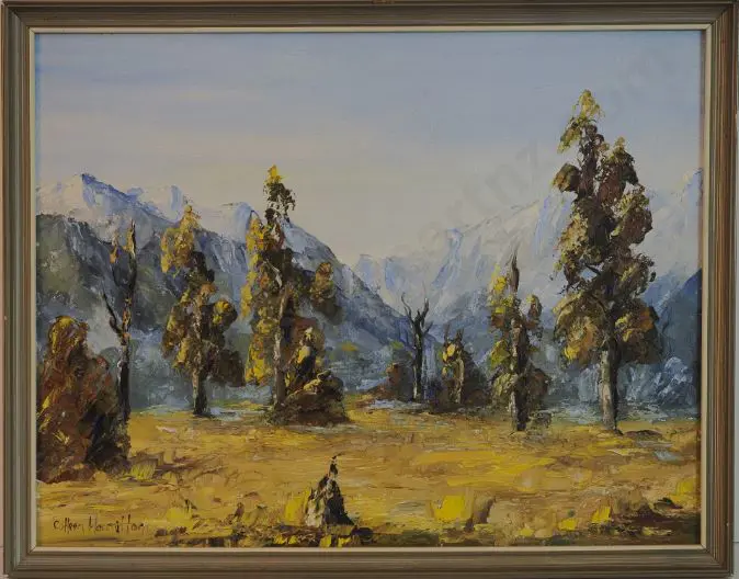 HAMILTON, Colleen (1930-1996) - Poerua Valley, Westland Image 1++