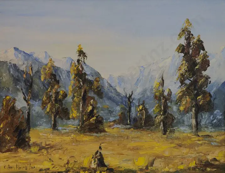 HAMILTON, Colleen (1930-1996) - Poerua Valley, Westland Image 1++