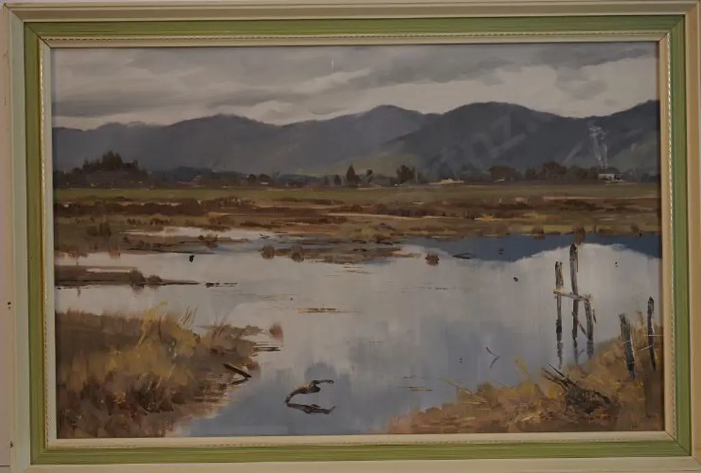 GREATHEAD, Aston (1921-2012) - Estuary & Hills Image 1++