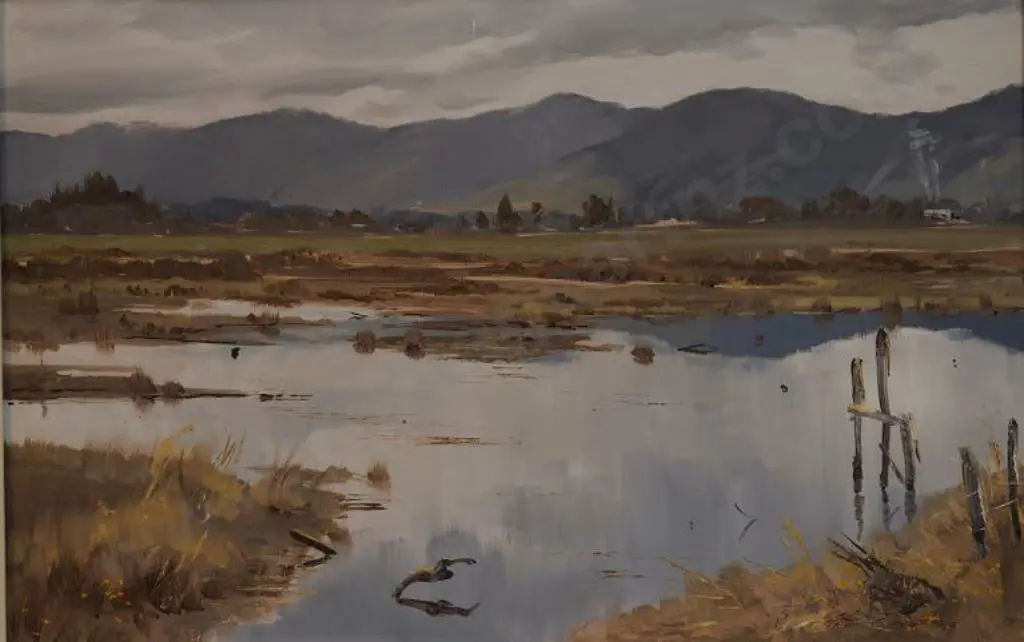 GREATHEAD, Aston (1921-2012) - Estuary & Hills Image 1++