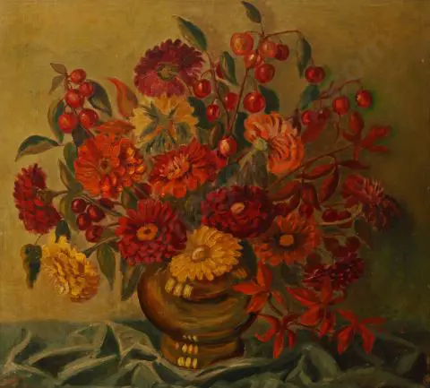 COLEMAN, G. - Dhalias & Cherries Image 1++