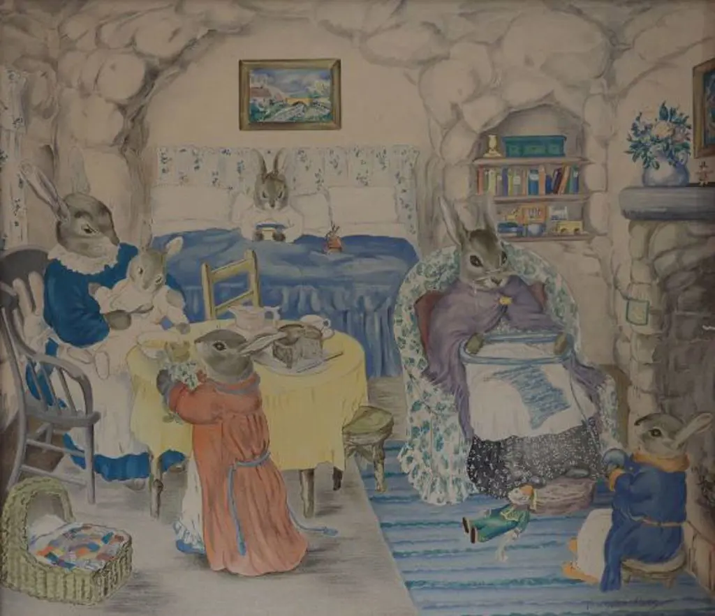 ROSS, Margaret (Active 1930s-40s) - Bunnykins Bedtime Image 1++