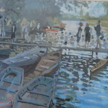 MONET, Claude (1840-1926) - Bathers at La Grenouillère, 1869 Image 1++