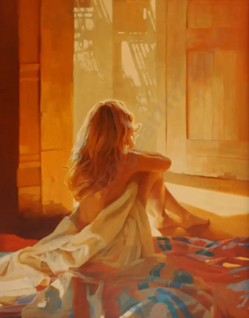 UNKNOWN Artist - Woman on Bed Image 1++