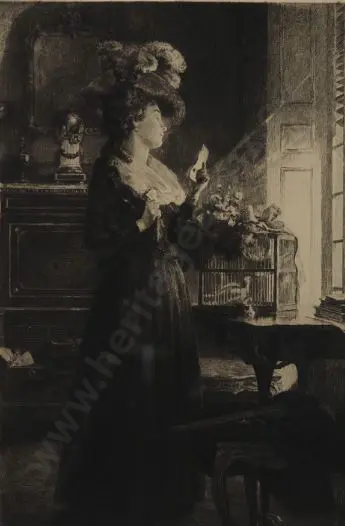 FLEURY, Tony Robert (1837-1911) - The Billet Doux Image 1++