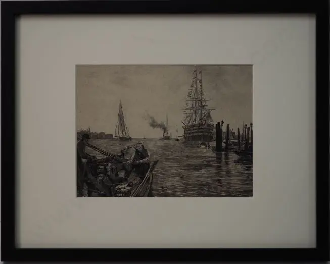 HEMY, Charles Napier (After) - Portsmouth Harbour Image 1++