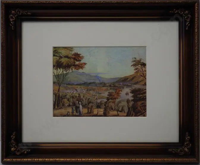 ABBOTT, Edward Immyns (1822-1849) - Dunedin from Little Paisley - 1849 Image 1++