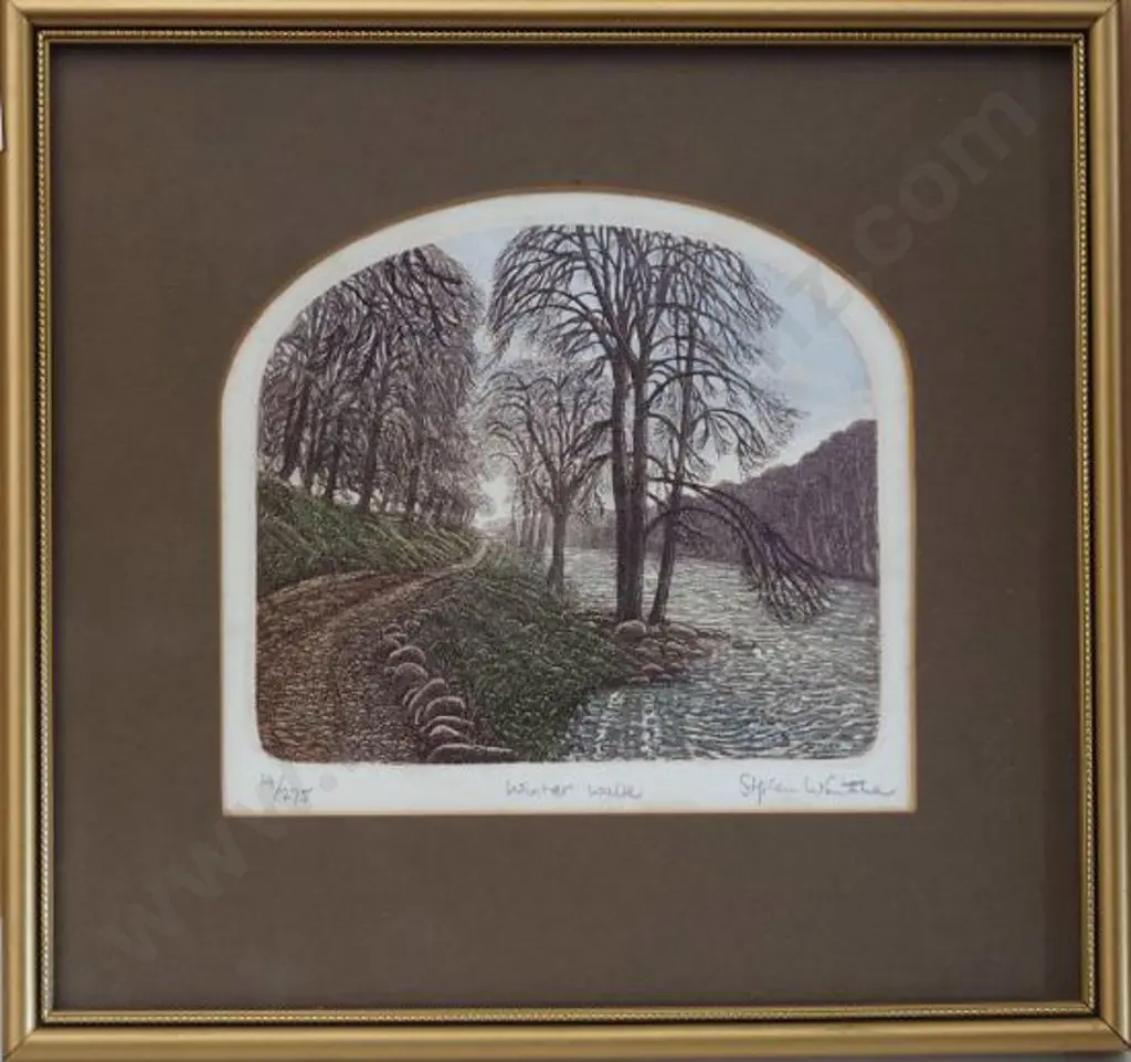 WHITTLE, Stephen (1953-2000) - Winter Walk Image 1++