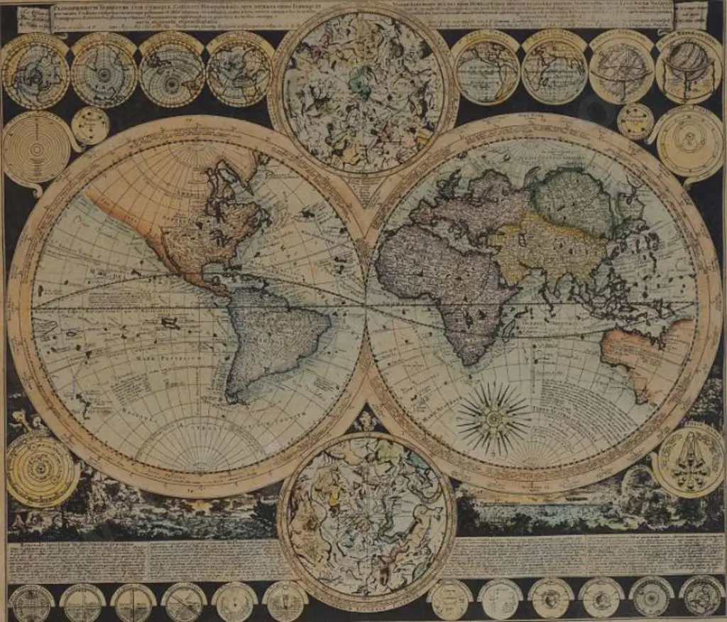 UNKNOWN Cartographer - Map of World - Early 19th Century Image 1++