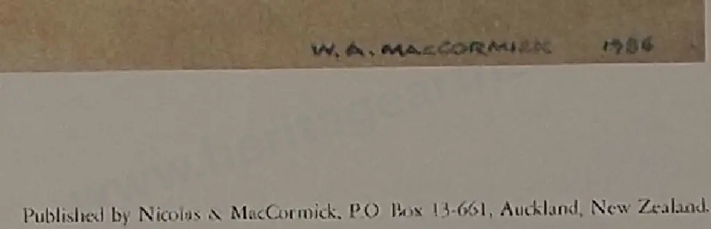 MacCORMICK, W.A. (Bill) (1942-) - The Sunlit Wall, 1986 Image 1++