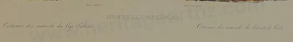 SAINSON, Louis de (1800-1874) - Nouvelle Zelande - Costumes des Naturels du Cap Palliser - Costumes des Naturels du Detroit de Cook Image 1++