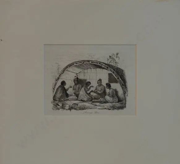 SAINSON, Louis de (1800-1874) - Personnages Taboues (Taboo Maori) Image 1++