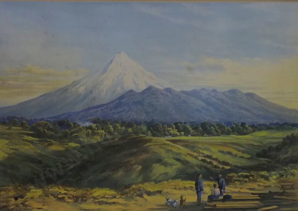 BARRAUD, Charles Decimus (1822-1897) - Mount Egmont Image 1++