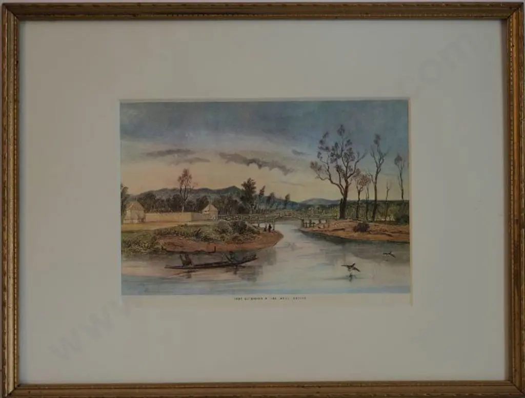 BREES, Samuel Charles (1810-1865) - Fort Richmond and the Hutt Bridge Image 1++