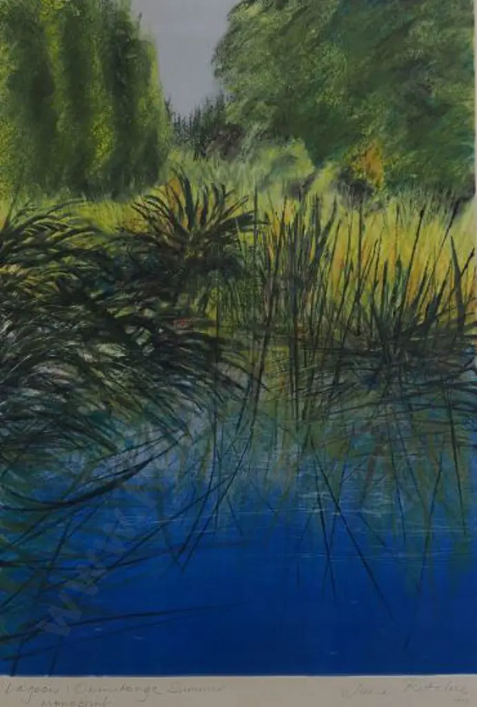 RITCHIE June (working 1980s) - Lagoon, Ohinetonga - Summer Image 1++