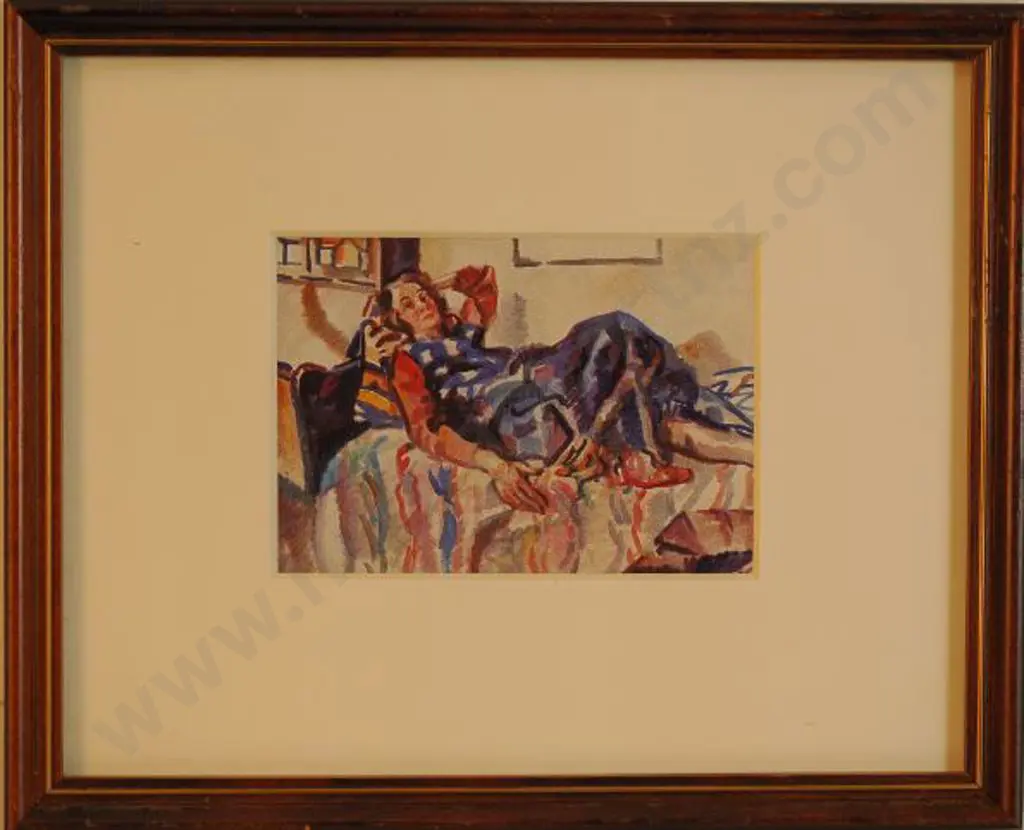 McCRACKEN, Francis (1879-1959) - Kitty (The Artist's Wife) Reclining Image 1++