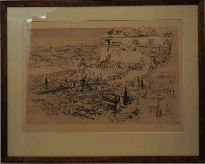 WALCOT, Willliam (1874-1943) - Babylon - 19th Century Middle Eastern Cityscape Image 1++