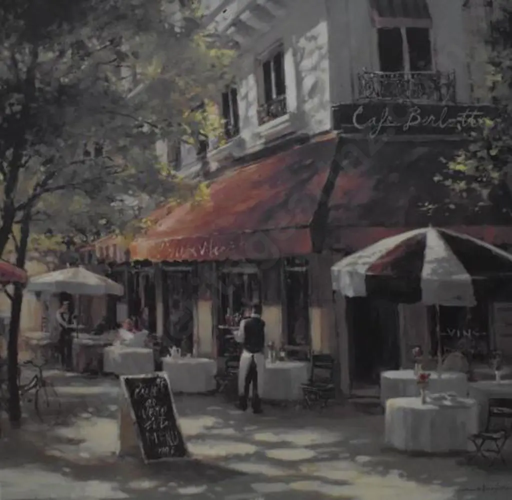 UNKNOWN - French Café Scene Image 1++