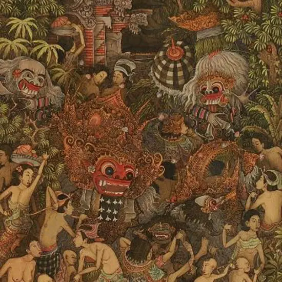 UNKNOWN - Fantasy Scene with Small Creatures, Clothed and Unclothed