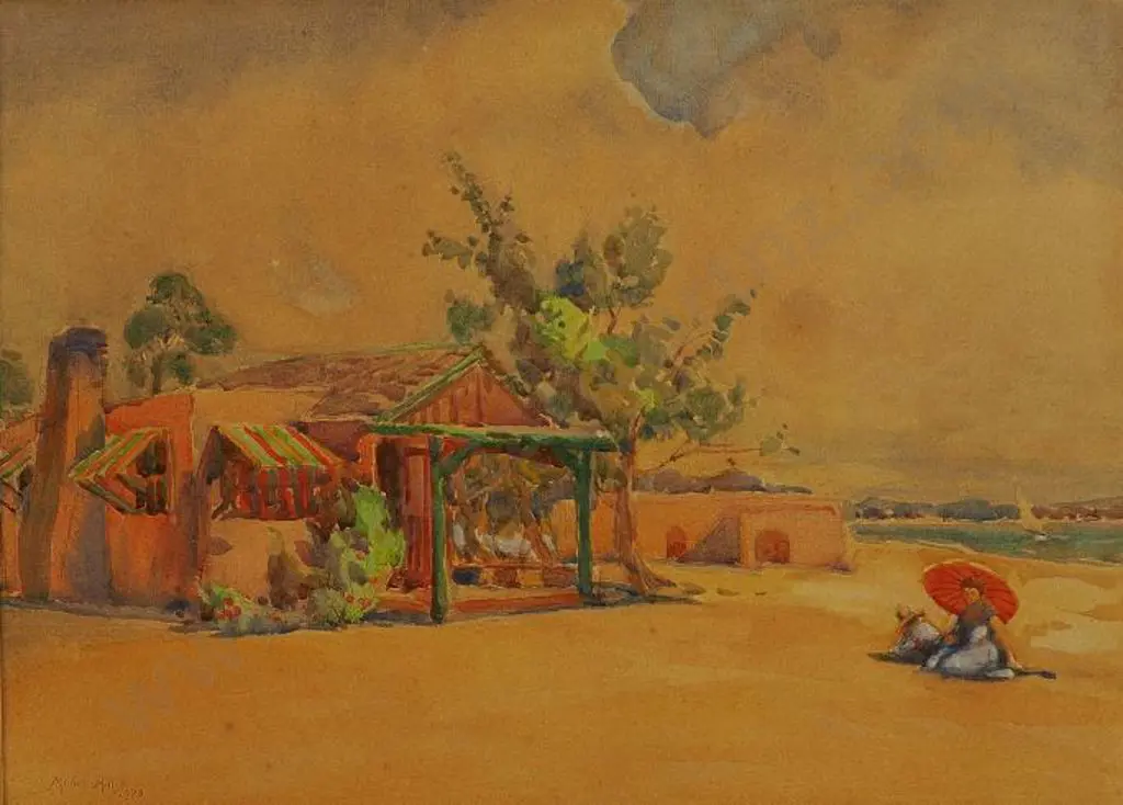 HILL, Mabel (1872-1956) - Portrait of the Artist in Tahiti, 1928 Image 1++