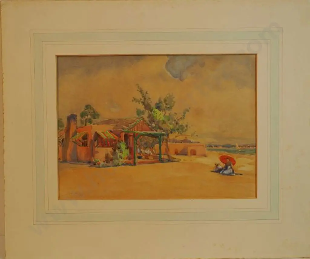 HILL, Mabel (1872-1956) - Portrait of the Artist in Tahiti, 1928 Image 1++